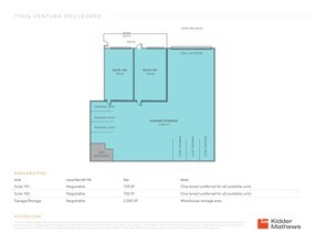11426 Ventura Blvd, Studio City, CA à louer Plan de site- Image 1 de 1