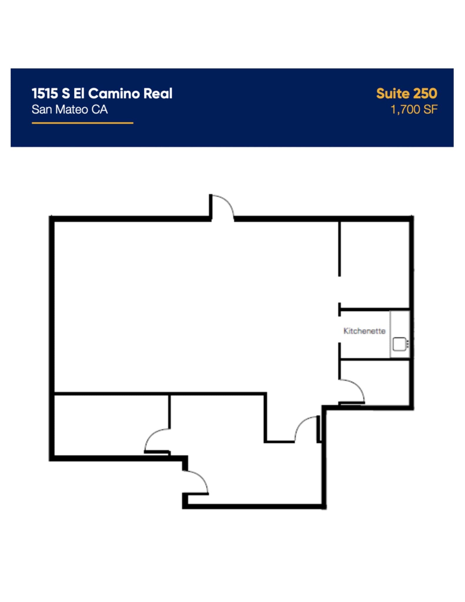 1515-1521 S El Camino Real, San Mateo, CA for lease Site Plan- Image 1 of 1