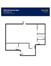 1515-1521 S El Camino Real, San Mateo, CA for lease Site Plan- Image 1 of 1