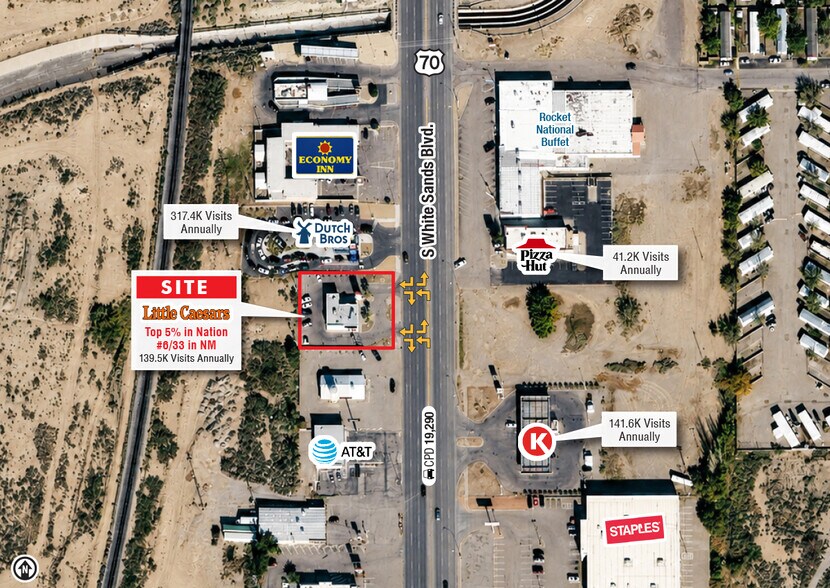 616 S White Sands Blvd, Alamogordo, NM à vendre - Photo du bâtiment - Image 2 de 4