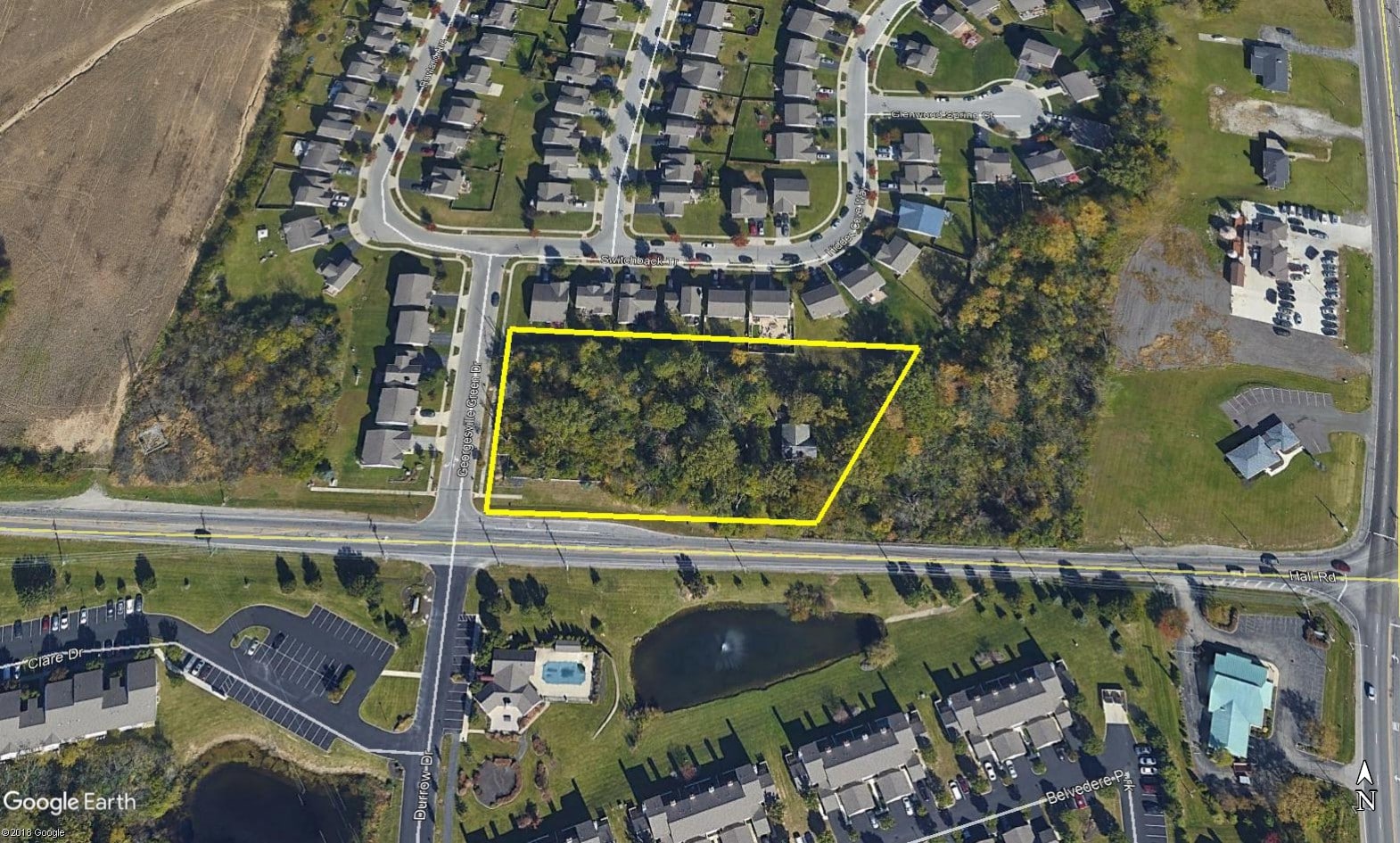 000 Hall Rd, Columbus, OH for sale Aerial- Image 1 of 6