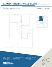 801 N Cass Ave, Westmont, IL à louer Plan d’étage- Image 1 de 1
