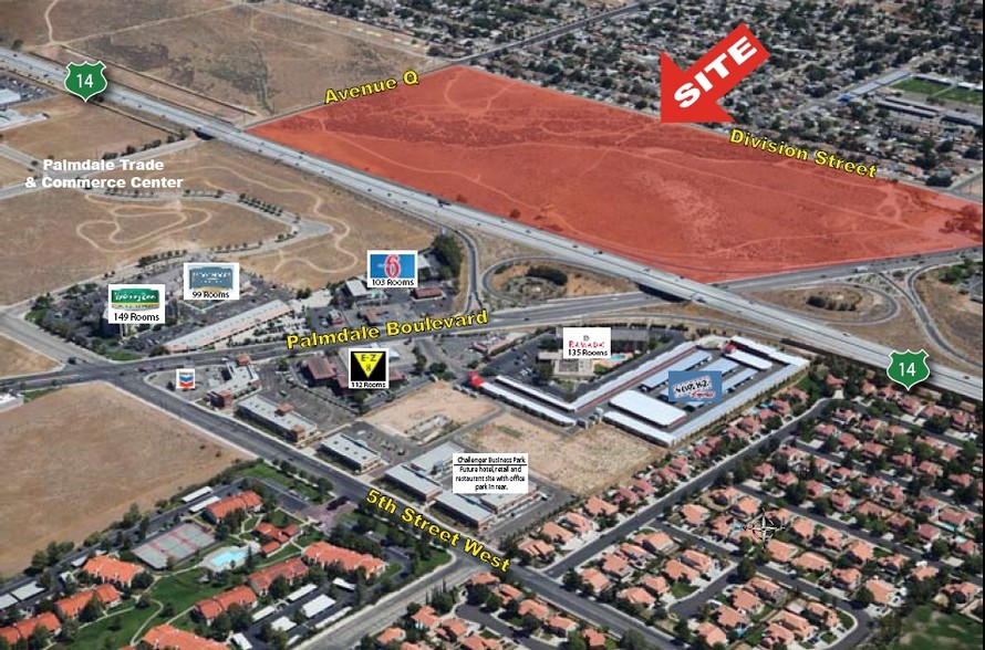 Palmdale Blvd, Palmdale, CA for sale - Aerial - Image 1 of 1