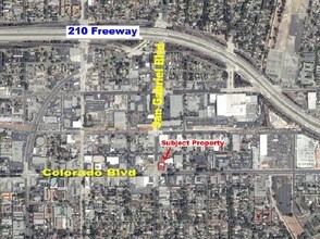 2713 E Colorado Blvd, Pasadena, CA - aerial  map view