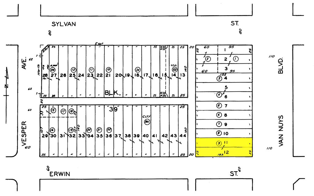 6251-6255 Van Nuys Blvd, Van Nuys, CA à vendre Plan cadastral- Image 1 de 1