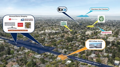2801 College Ave, Berkeley, CA - Aerial map view - Image1