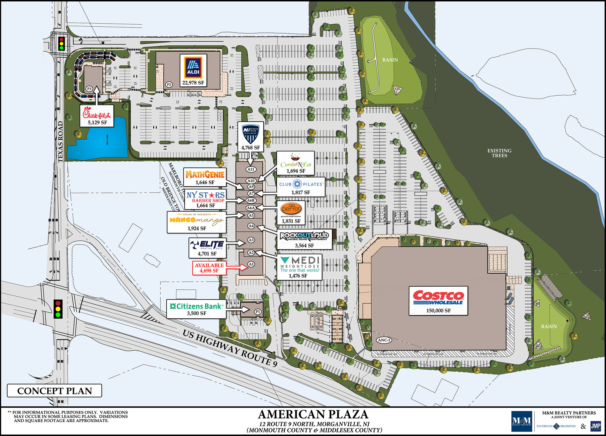 18 Highway 9, Morganville, NJ à louer Plan de site- Image 1 de 1