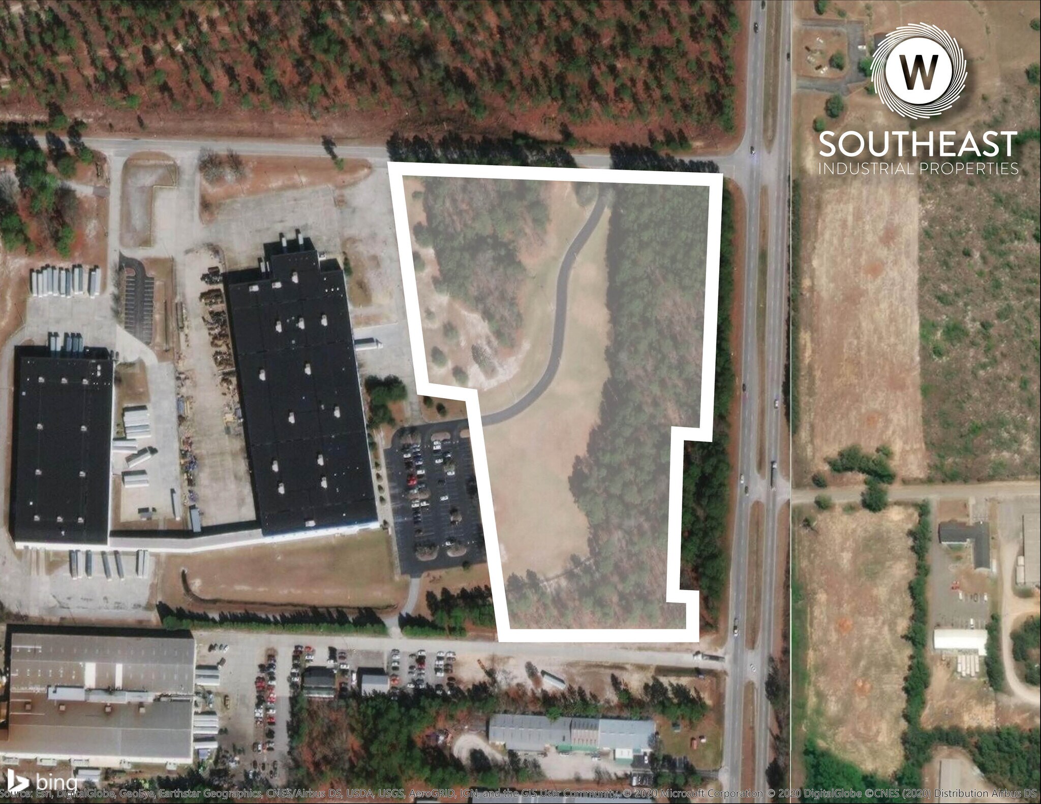 1255 Commerce Dr, Lugoff, SC for lease Aerial- Image 1 of 2