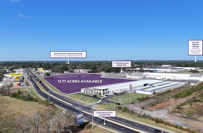 Plus de détails pour 1150 Dave Ward Dr, Conway, AR - Terrain à louer