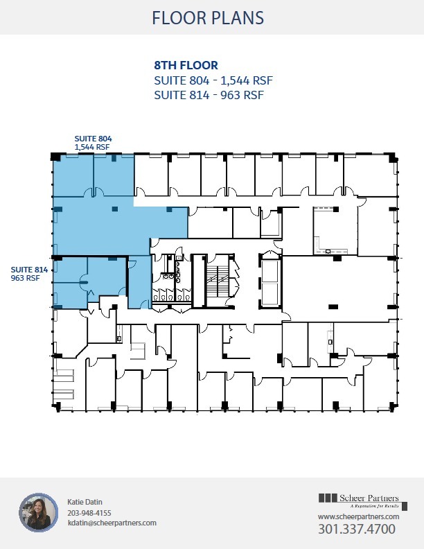 8701 Georgia Ave, Silver Spring, MD à louer Plan d  tage- Image 1 de 1