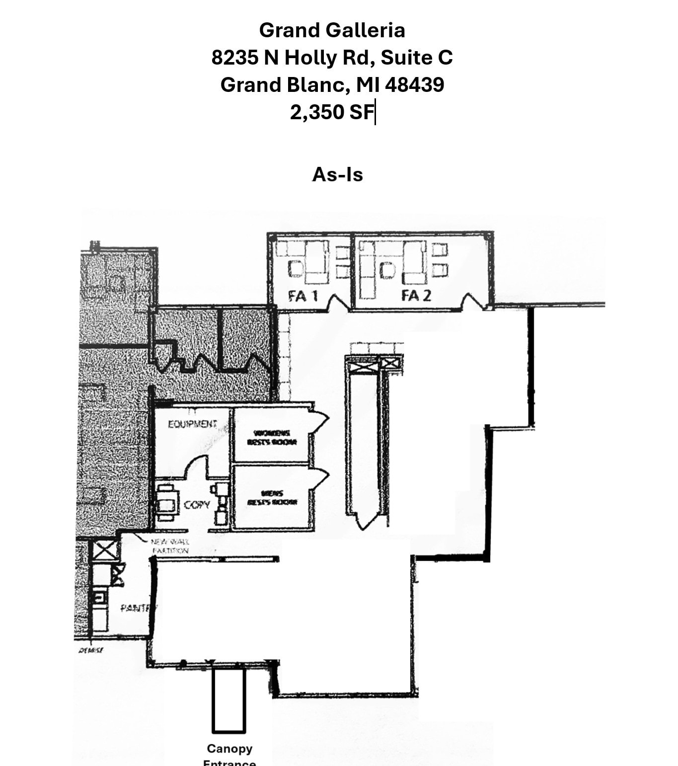8235 N Holly Rd, Grand Blanc, MI à louer Plan d’étage- Image 1 de 1