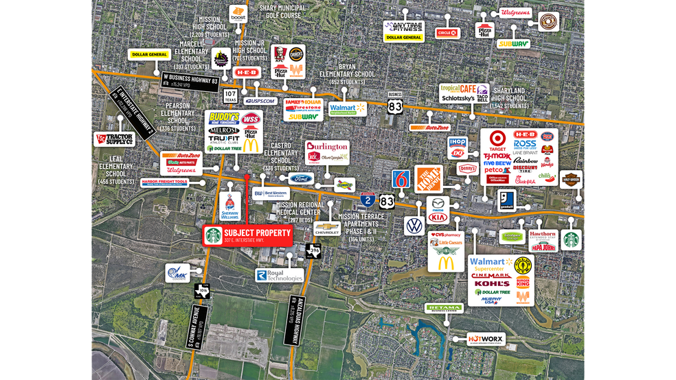 307 E Expressway 83, Mission, TX à vendre - Photo du bâtiment - Image 3 de 3