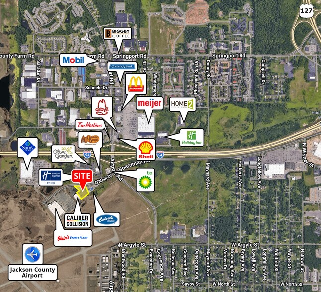 O'Neill Dr, Jackson, MI à vendre - Aérien - Image 2 de 2