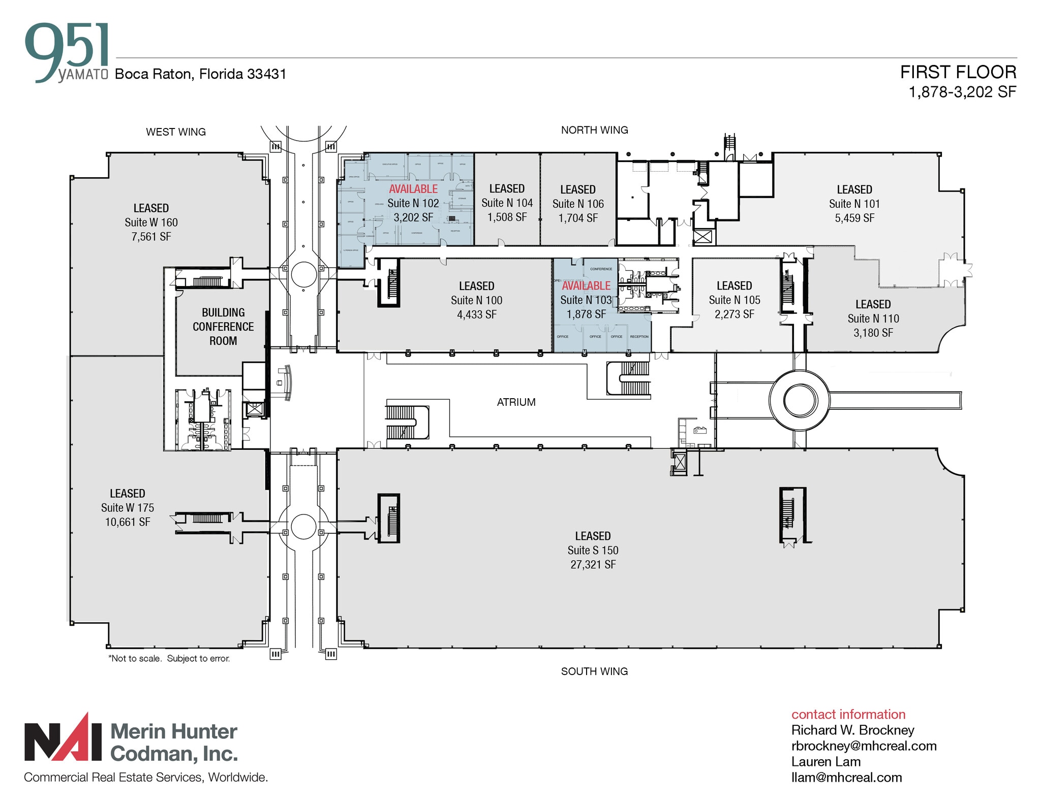 951 Yamato Rd, Boca Raton, FL à louer Plan d’étage- Image 1 de 10