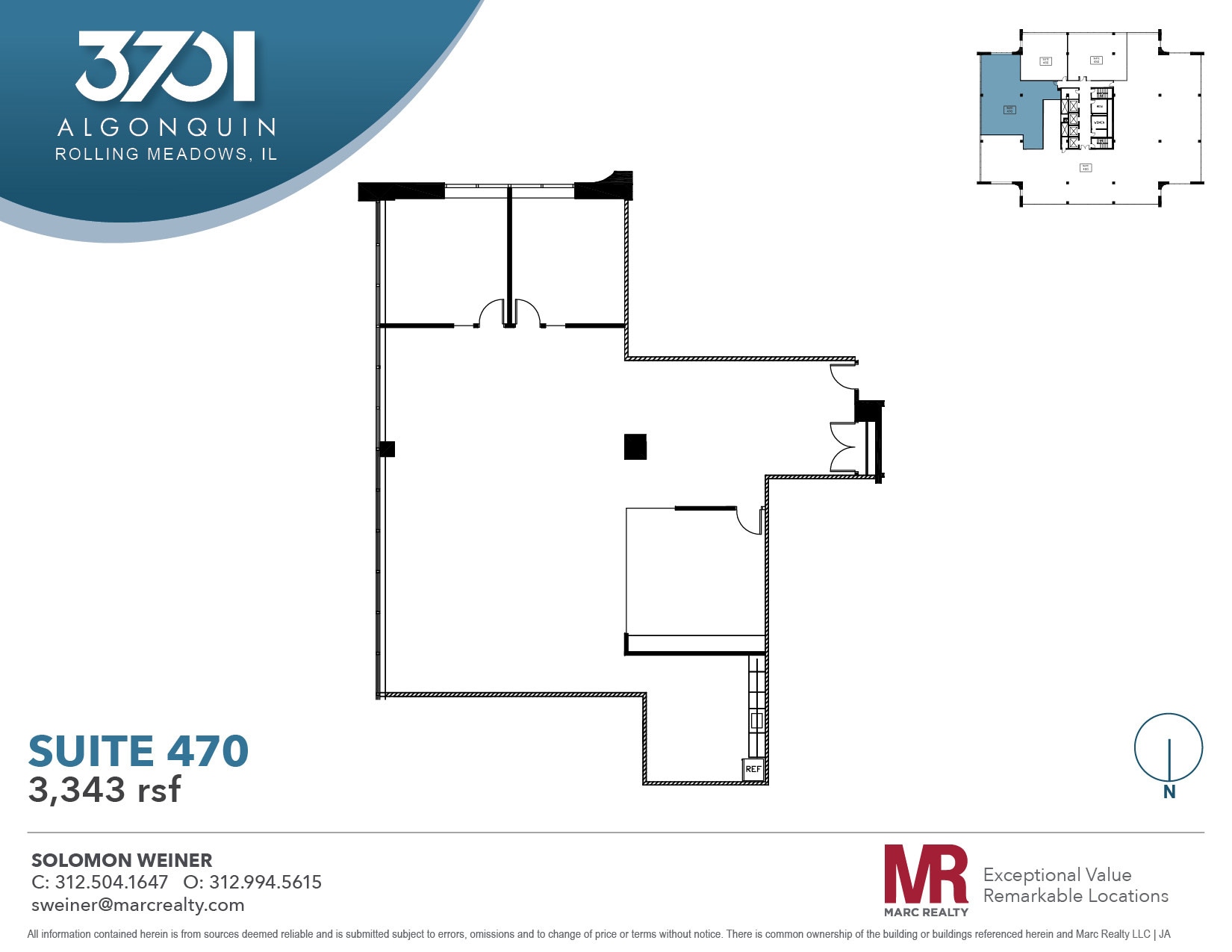 3701 Algonquin Rd, Rolling Meadows, IL for lease Floor Plan- Image 1 of 7