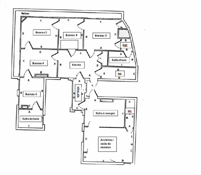 Office in Toulouse for lease - Floor Plan - Image 3 of 23