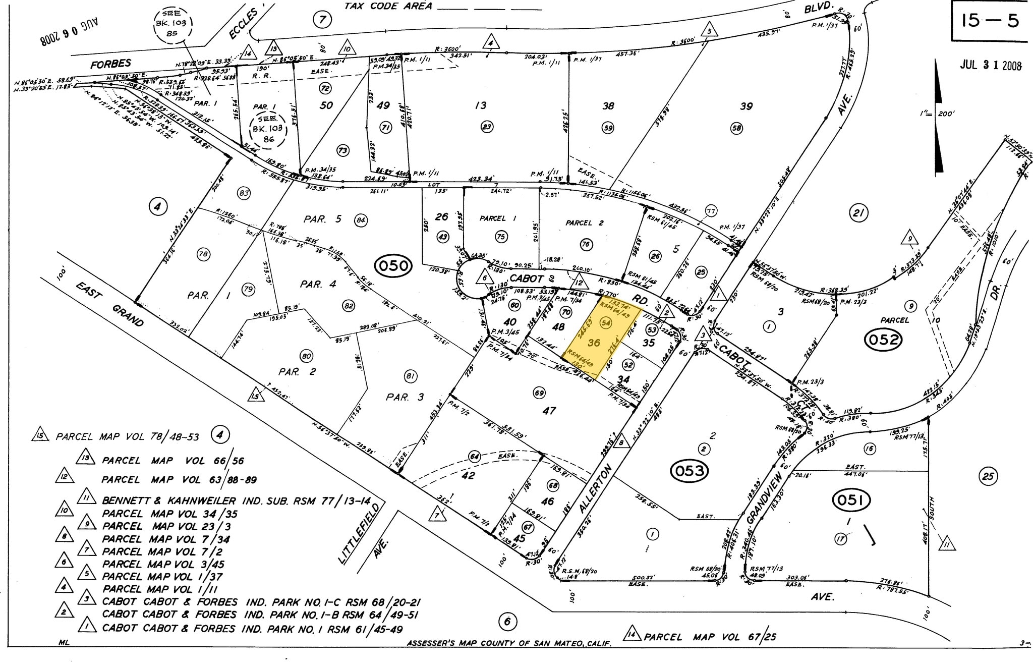 486 Cabot Rd, South San Francisco, CA for sale Plat Map- Image 1 of 2