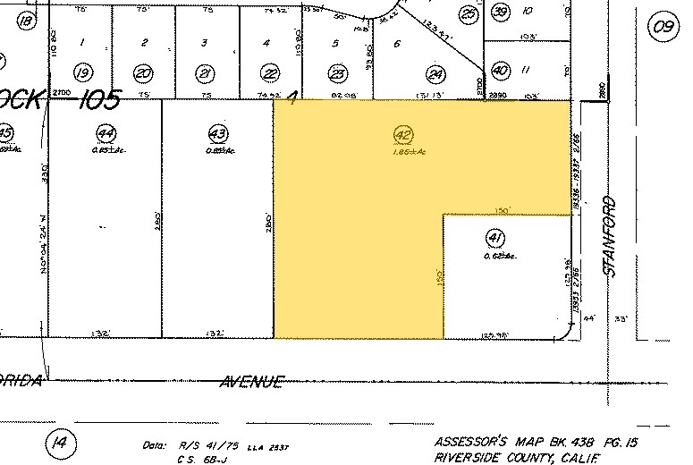 3630 E Florida Ave, Hemet, CA à vendre - Plan cadastral - Image 2 de 2