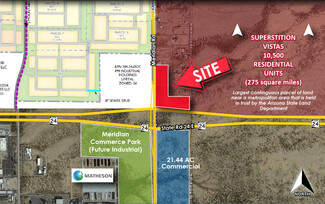 Plus de détails pour NEC Meridian Rd & SR 24, Mesa, AZ - Terrain à vendre