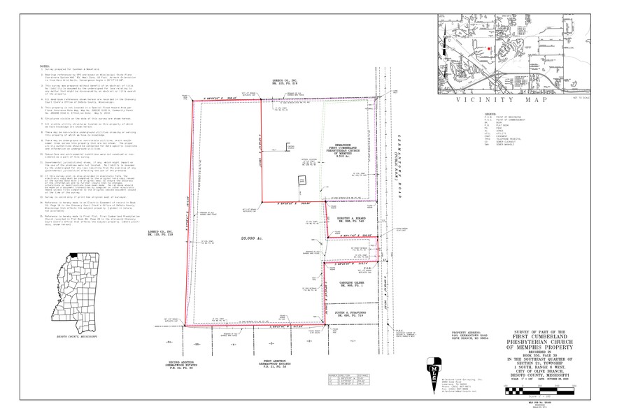 8161 Germantown Rd, Olive Branch, MS à vendre - Plan de site - Image 1 de 1