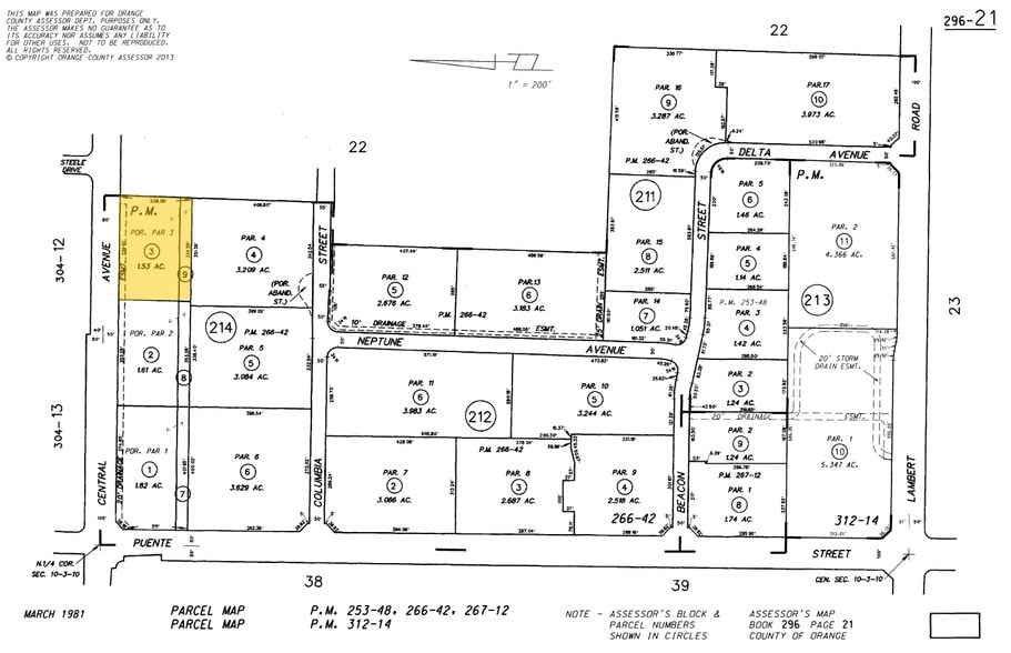 950 W Central Ave, Brea, CA for sale - Plat Map - Image 2 of 32
