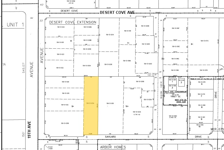1826 W Sahuaro Dr, Phoenix, AZ à louer - Plan cadastral - Image 3 de 4