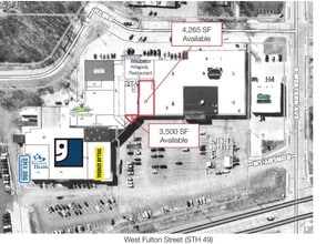809 W Fulton St, Waupaca, WI for lease Aerial- Image 2 of 2
