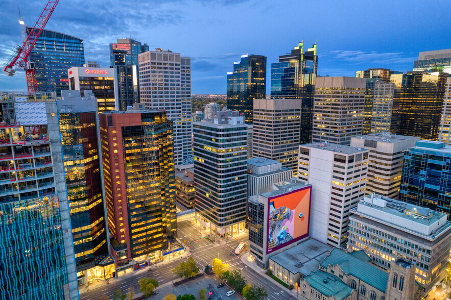 444 5th Ave SW, Calgary, AB for lease - Aerial - Image 3 of 4