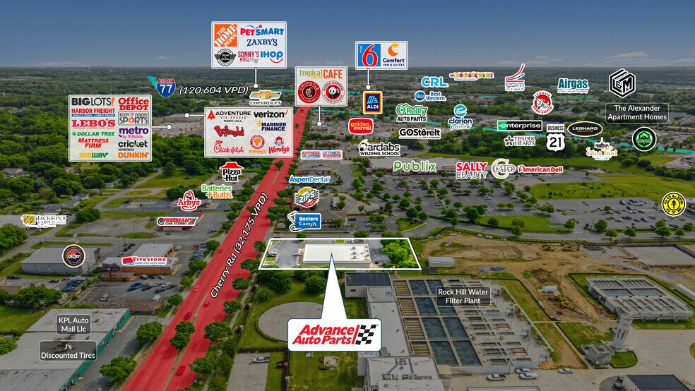 2166 Cherry Rd, Rock Hill, SC à vendre - Photo du bâtiment - Image 2 de 5