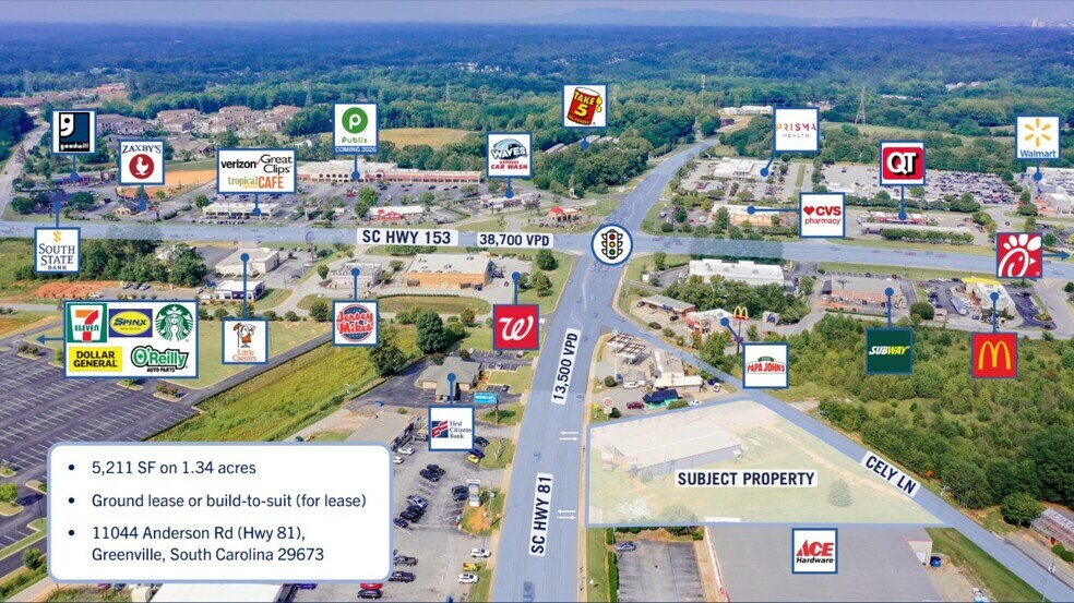 11044 Anderson Rd, Piedmont, SC à vendre - Photo du bâtiment - Image 1 de 1