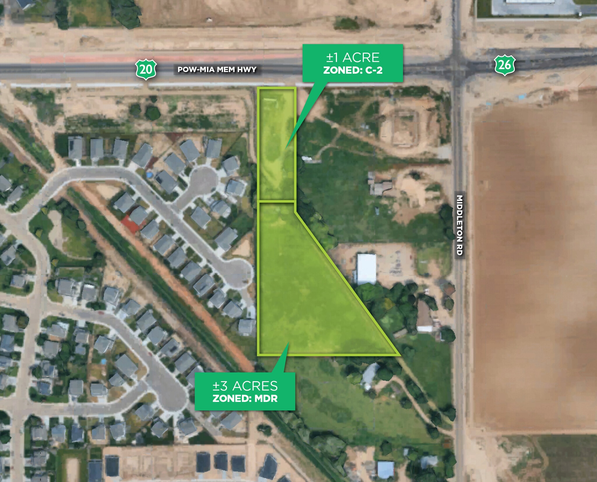 11113 Highway 20/26, Caldwell, ID for sale Aerial- Image 1 of 4