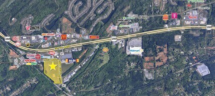 Chelsea Corners Way, Chelsea, AL - Aerial  map view