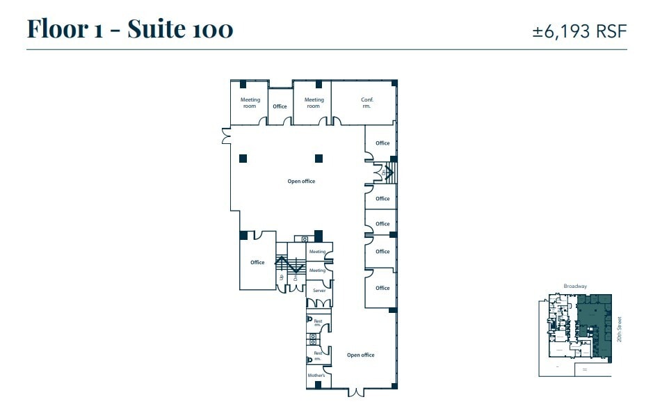 1970 Broadway, Oakland, CA for lease Floor Plan- Image 1 of 1