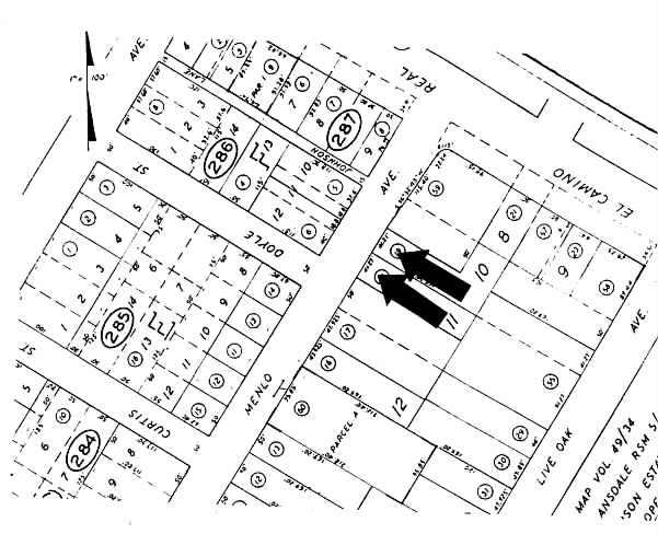 607-611 Menlo Ave, Menlo Park, CA for lease - Plat Map - Image 2 of 6
