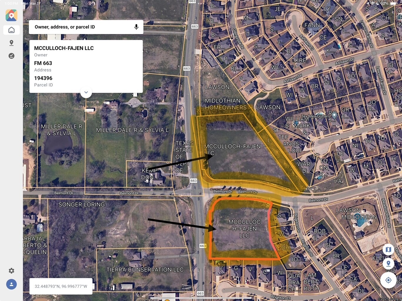 Belmont Dr & FM 663 Land portefeuille de 2 propriétés à vendre sur LoopNet.ca Photo principale- Image 1 de 2