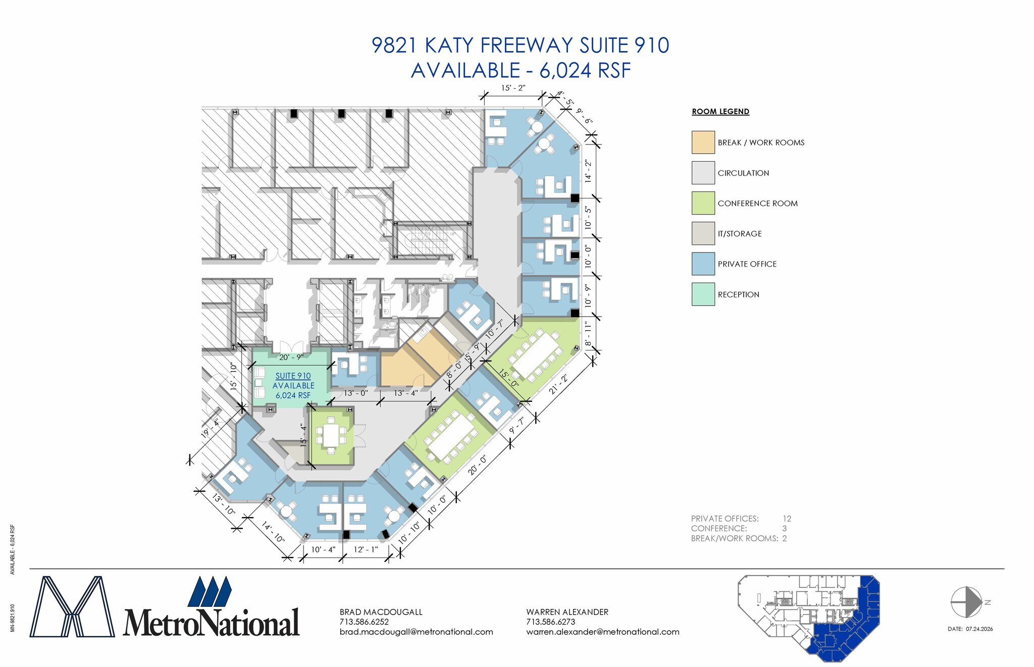 9821 Katy Fwy, Houston, TX for lease Floor Plan- Image 1 of 1