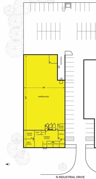 24600 N Industrial Dr, Farmington, MI for lease - Site Plan - Image 3 of 3