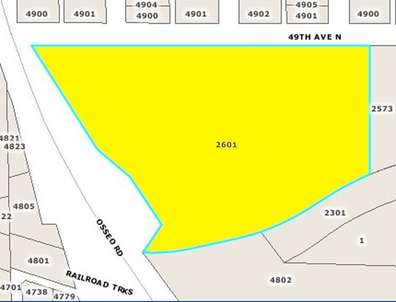 2601 N 49th Ave, Minneapolis, MN for lease - Plat Map - Image 2 of 7