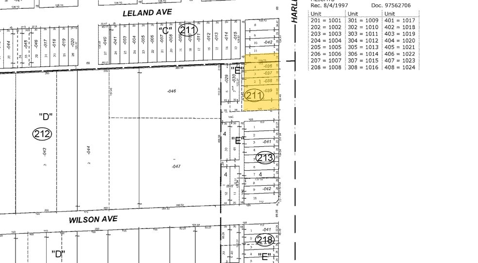 4600-4634 N Harlem Ave, Harwood Heights, IL for lease - Plat Map - Image 2 of 4