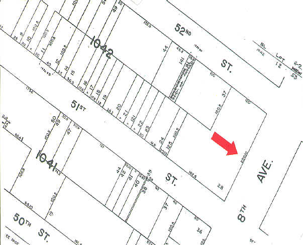 869 8th Ave, New York, NY à louer - Plan cadastral - Image 3 de 7