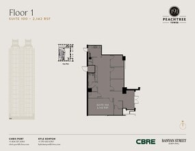 191 peachtree St NE, Atlanta, GA for lease Floor Plan- Image 1 of 1