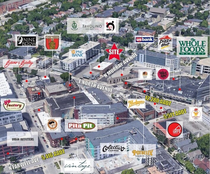 2345 N Murray Ave, Milwaukee, WI for lease - Aerial - Image 3 of 3
