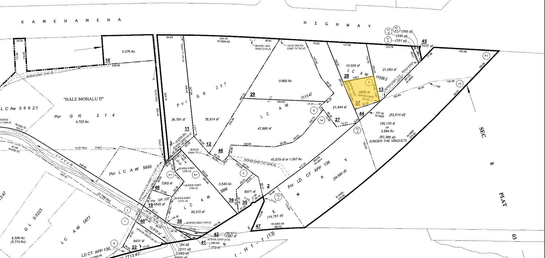 667 Kamehameha Hwy, Pearl City, HI for lease Plat Map- Image 1 of 19