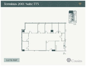 3280 Peachtree Rd, Atlanta, GA à louer Plan d’étage- Image 1 de 1