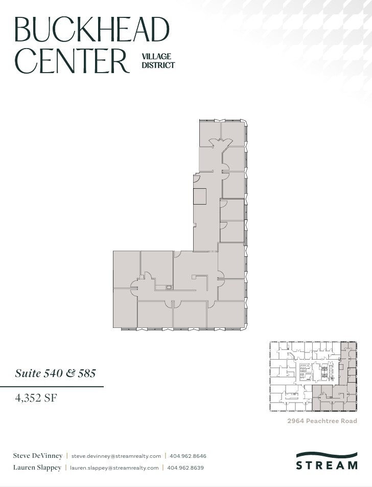 2970 Peachtree Rd NW, Atlanta, GA à louer Plan d’étage- Image 1 de 1