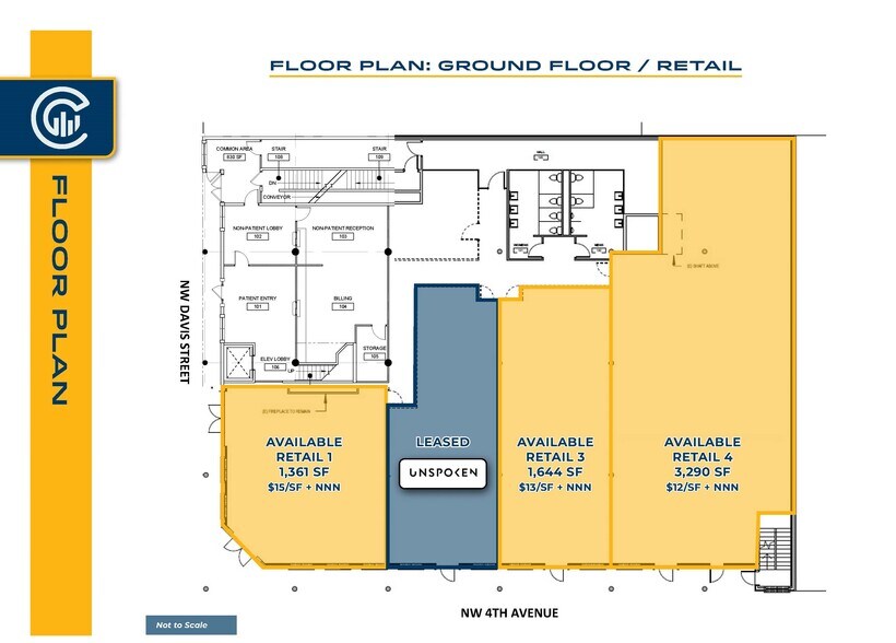 140 NW 4th Ave, Portland, OR à louer - Plan d’étage - Image 2 de 10