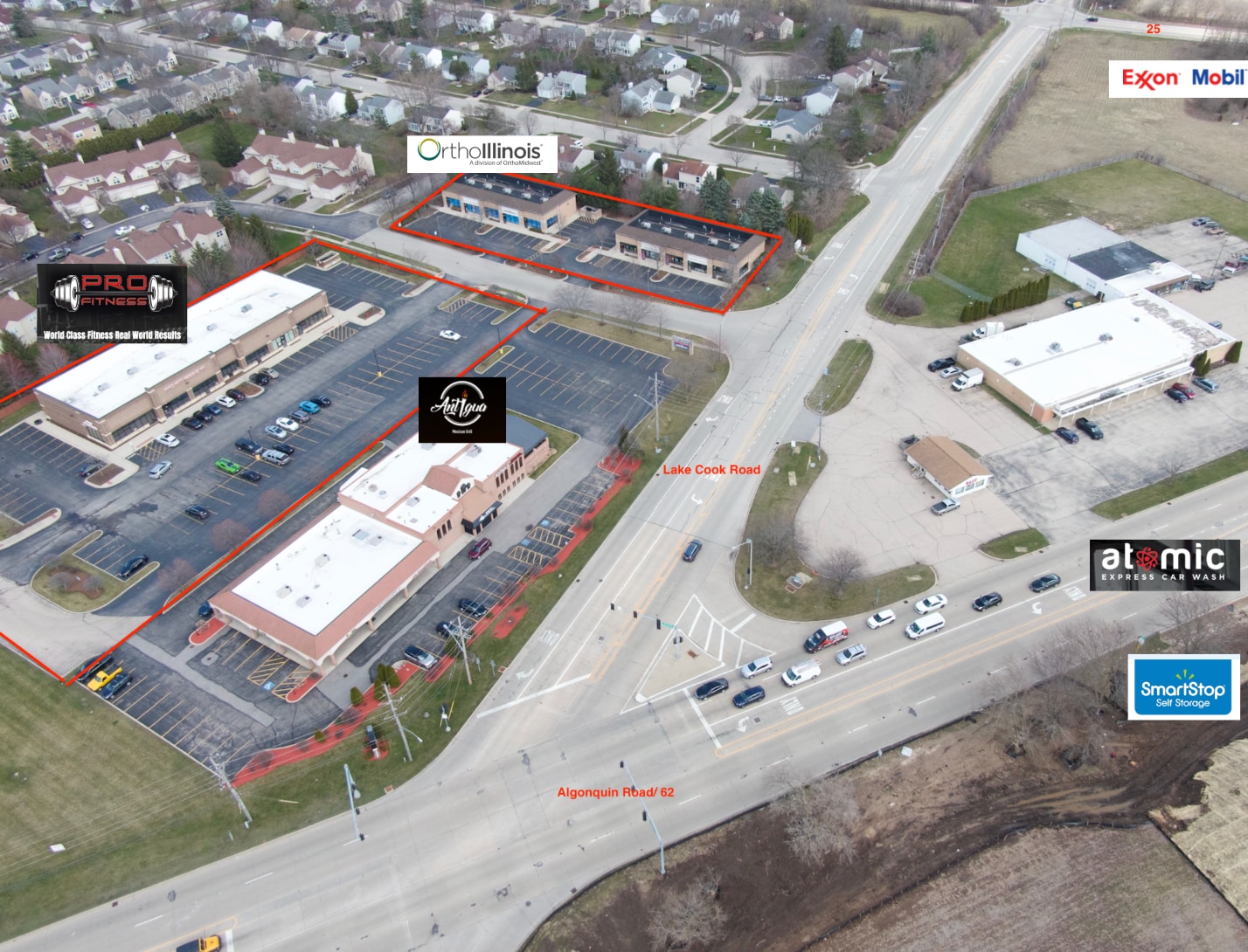 2172-2182 Lake Cook Rd, Algonquin, IL for lease Building Photo- Image 1 of 11