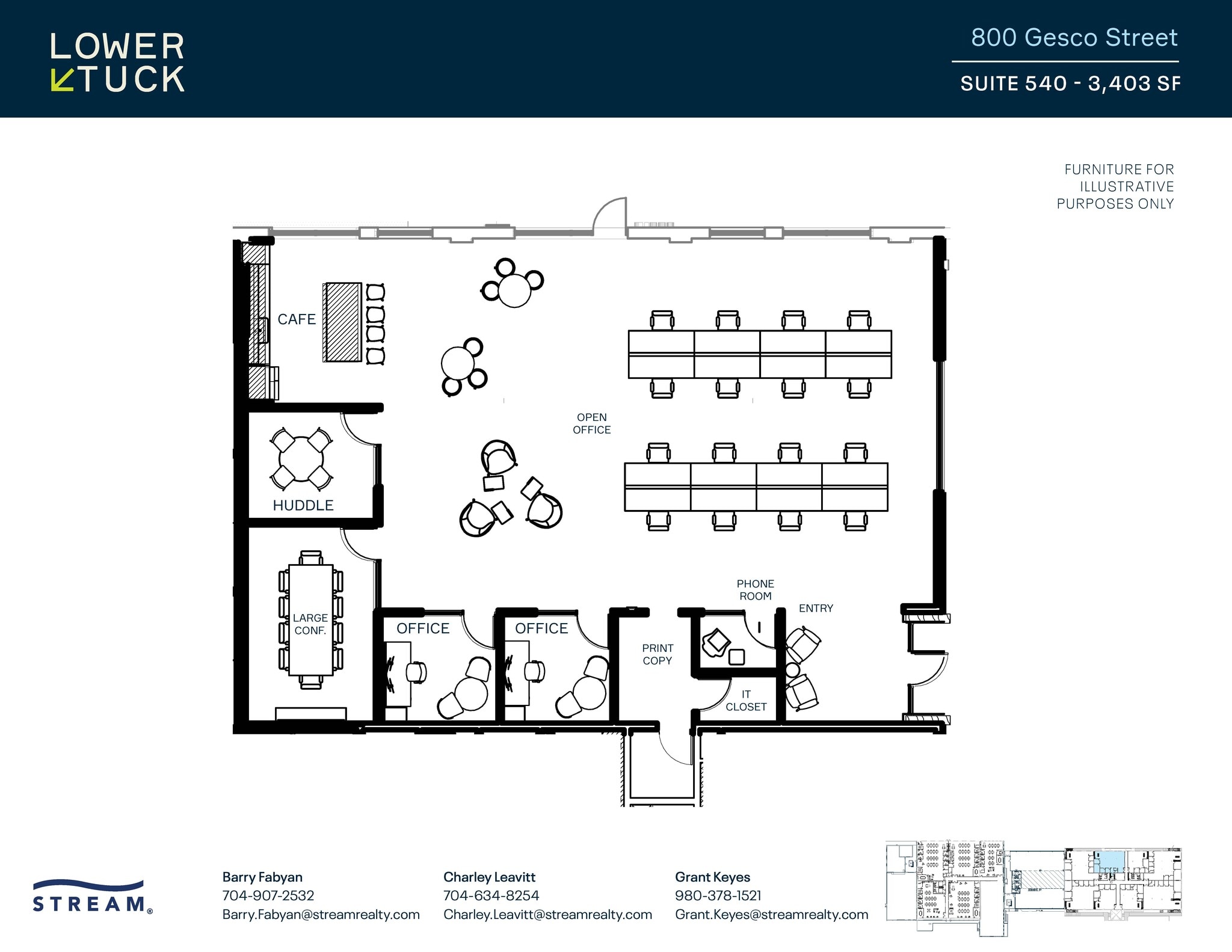 800 Gesco St, Charlotte, NC for lease Floor Plan- Image 1 of 1