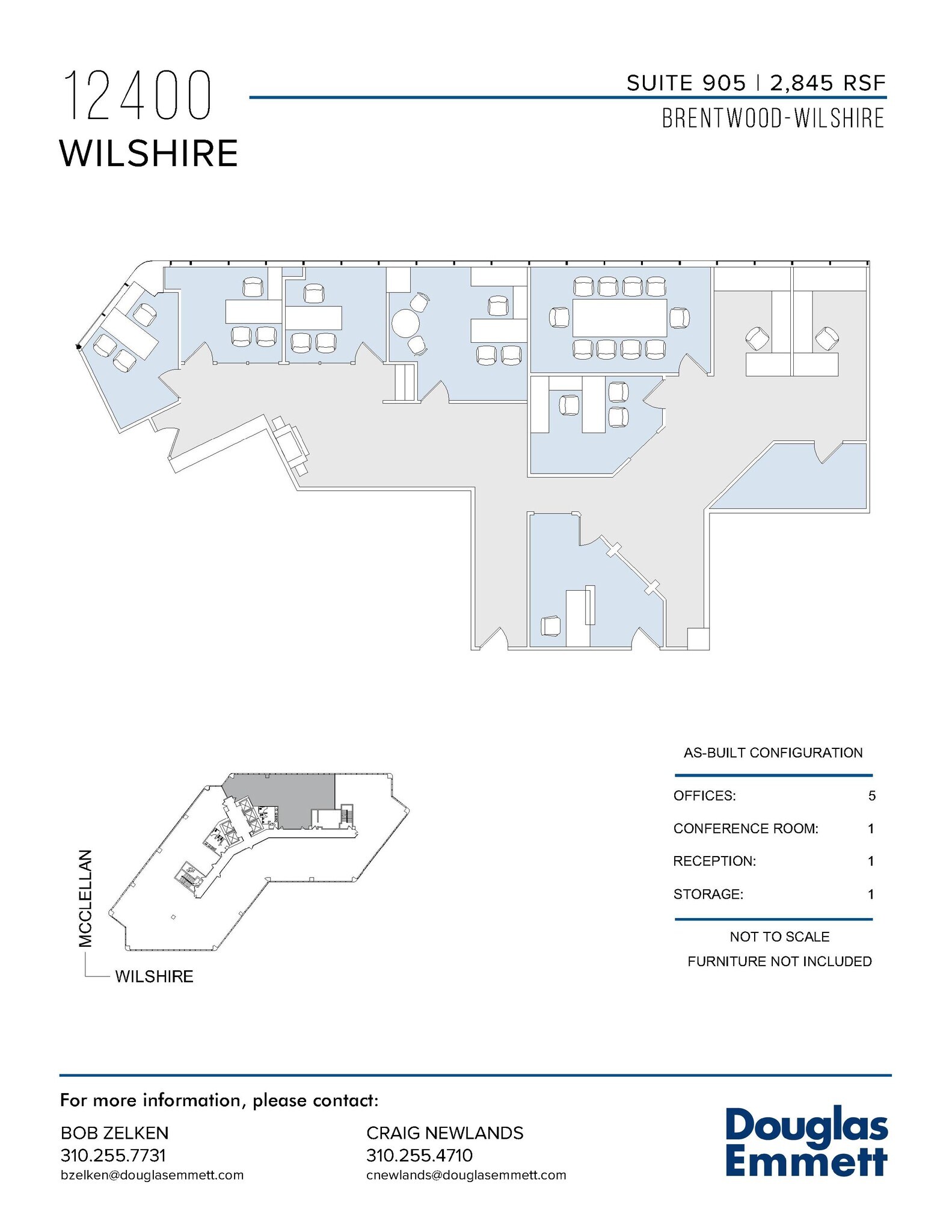 12400 Wilshire Blvd, Los Angeles, CA à louer Plan d  tage- Image 1 de 1