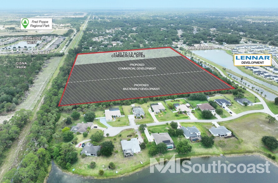 1843 Malabar rd, Palm Bay, FL à louer - Photo du bâtiment - Image 3 de 7